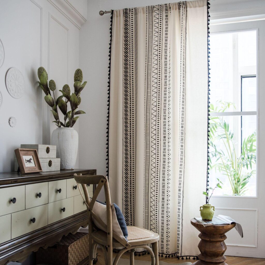 Soft and breathable cotton curtains in Dubai homes offering comfort and timeless style