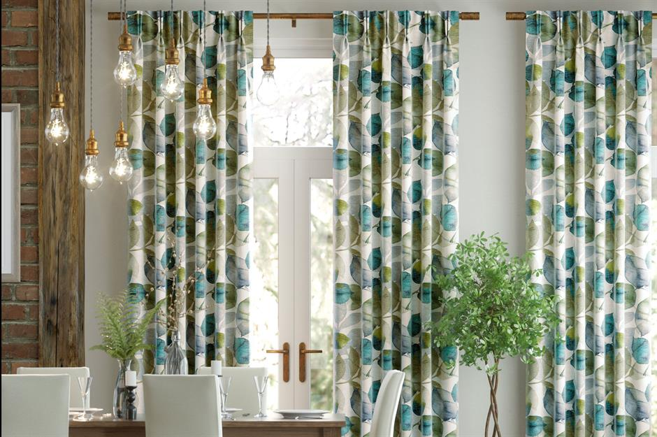 Artistic Mediterranean-style curtains with unique patterns at The One Dubai