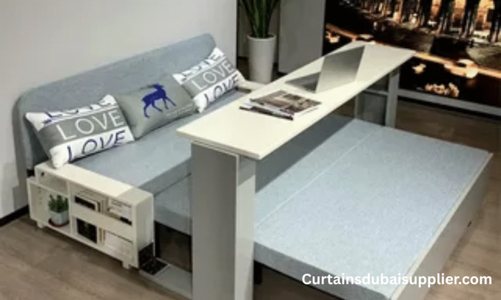 Foldable budget sofa bed for Dubai studio flat