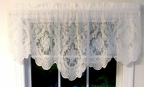 Elegant lace curtains adding a soft and airy look to Dubai homes
