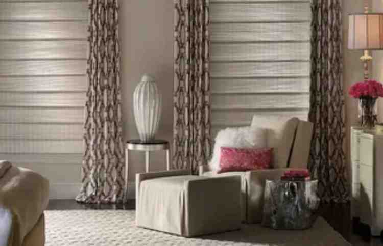 Printed curtains with geometric and floral designs Dubai