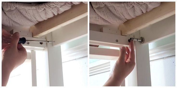 easy bunk bed curtain setup