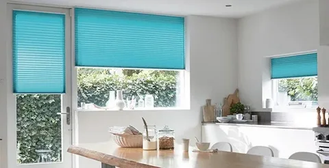 Kitchen motorized curtains